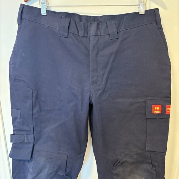 Blaklader Work Pants Mens 36X30 Navy Fire Rated Pockets Heavyweight Workwear - Picture 4 of 13
